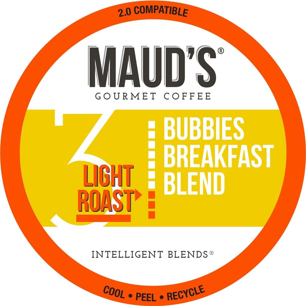 Maud's Bubbies Breakfast Blend Single-Serve Capsule Coffee, Regular